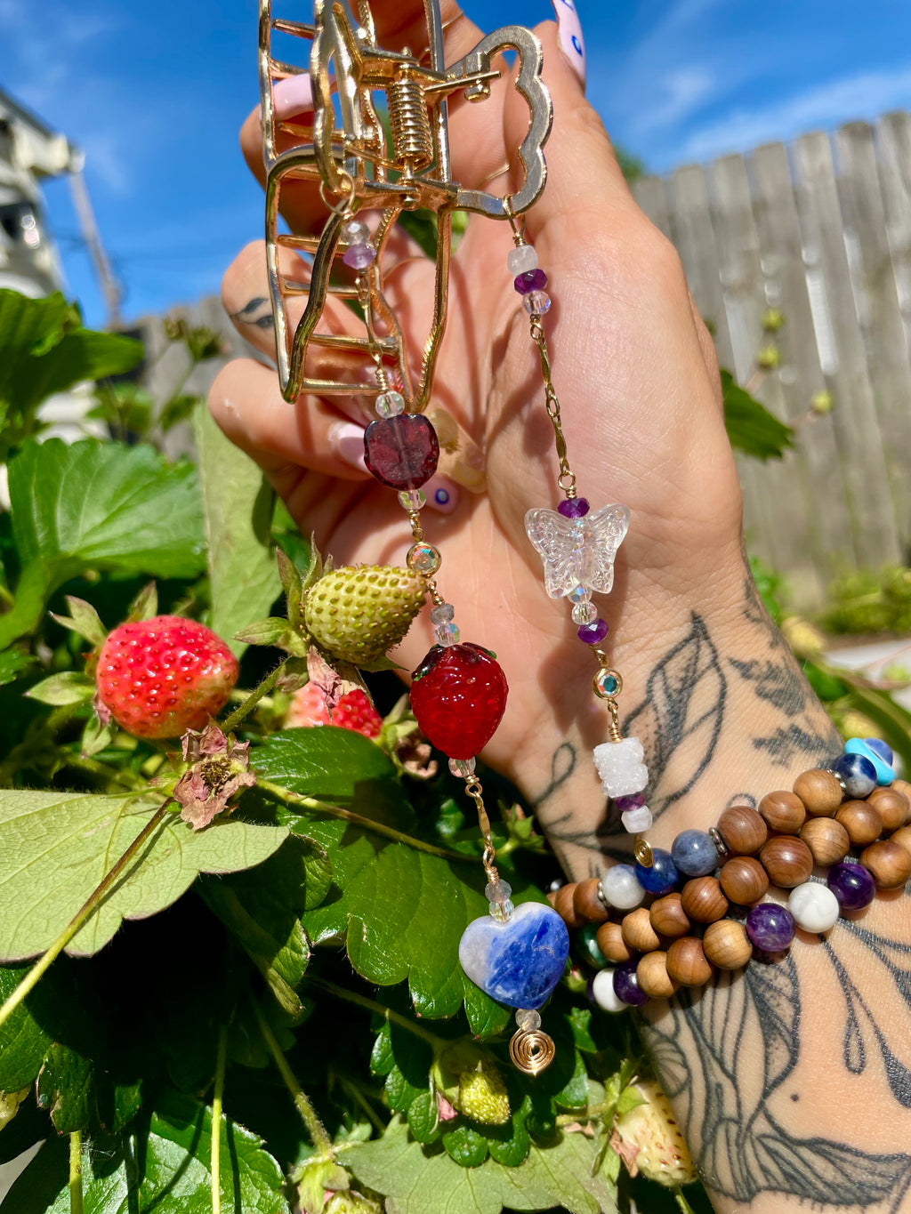 strawberry dreams butterfly clip