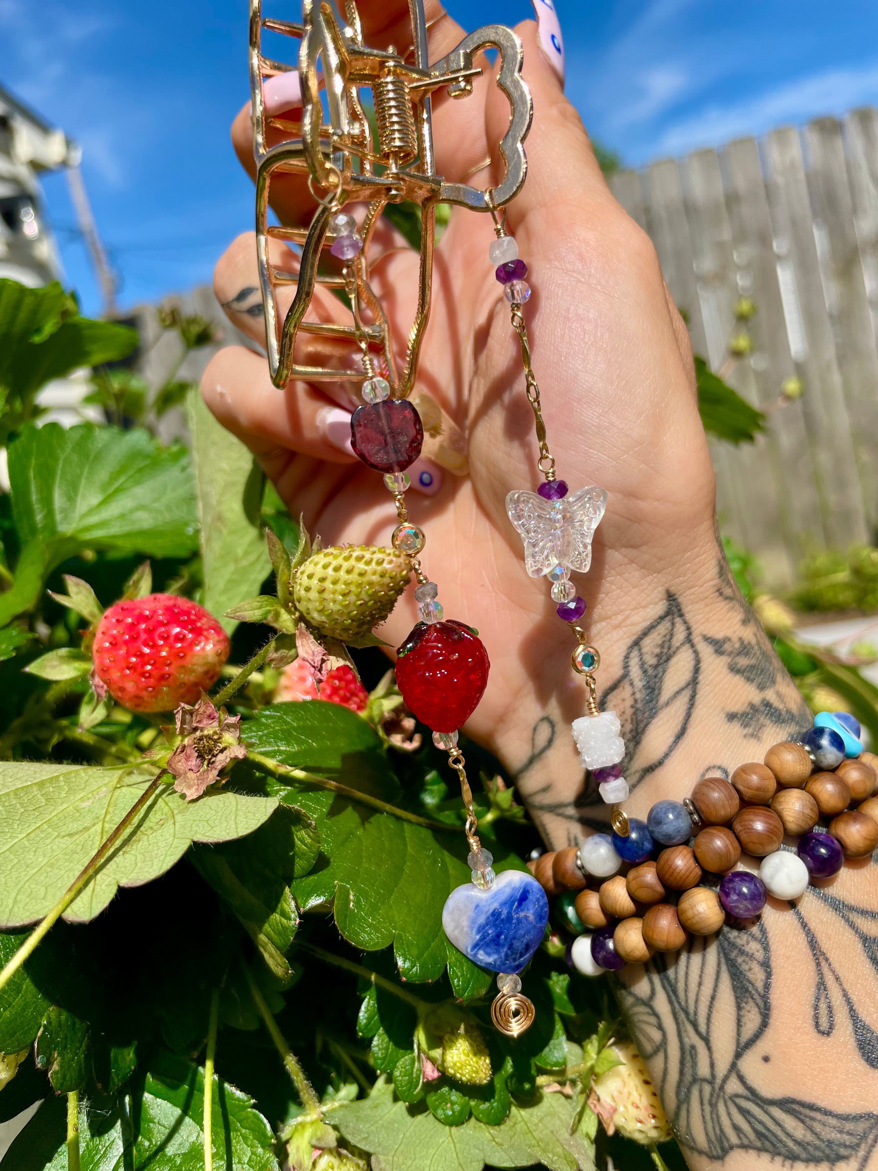 strawberry dreams butterfly clip