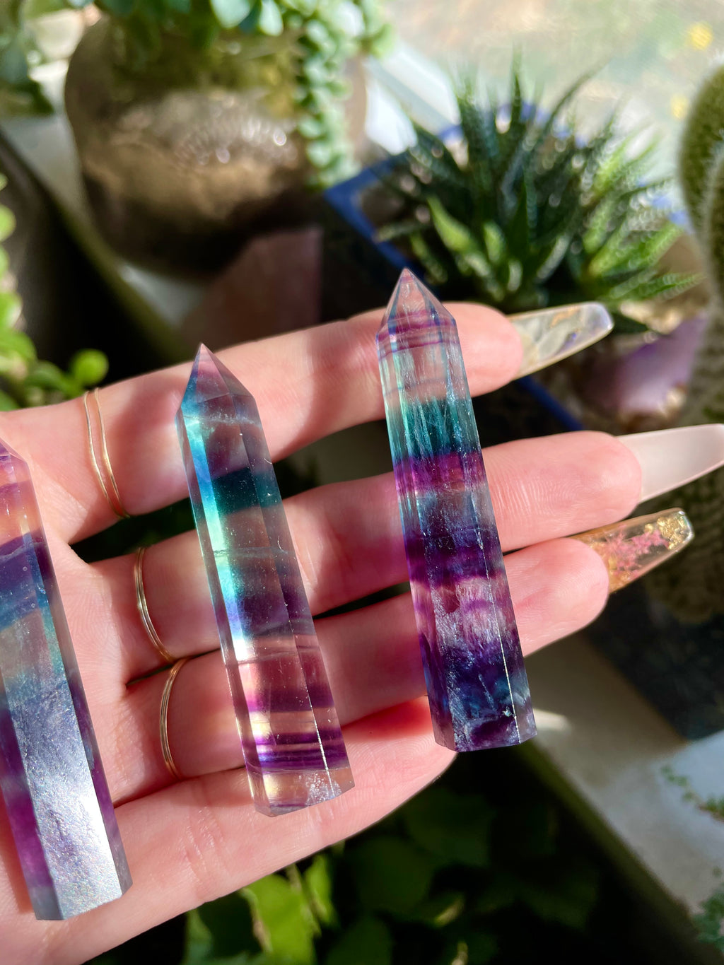 rainbow fluorite tower