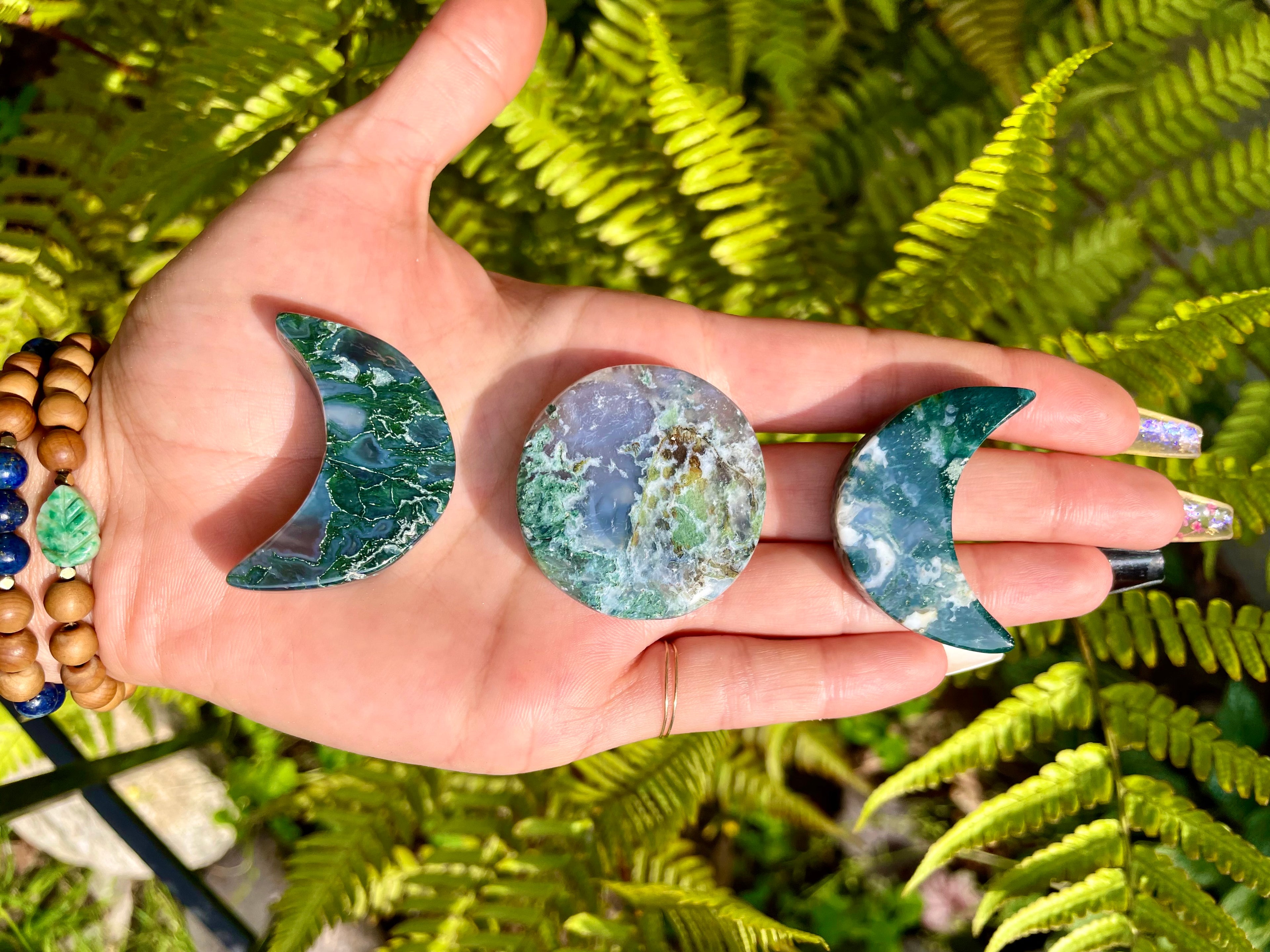 crystal moon phases set