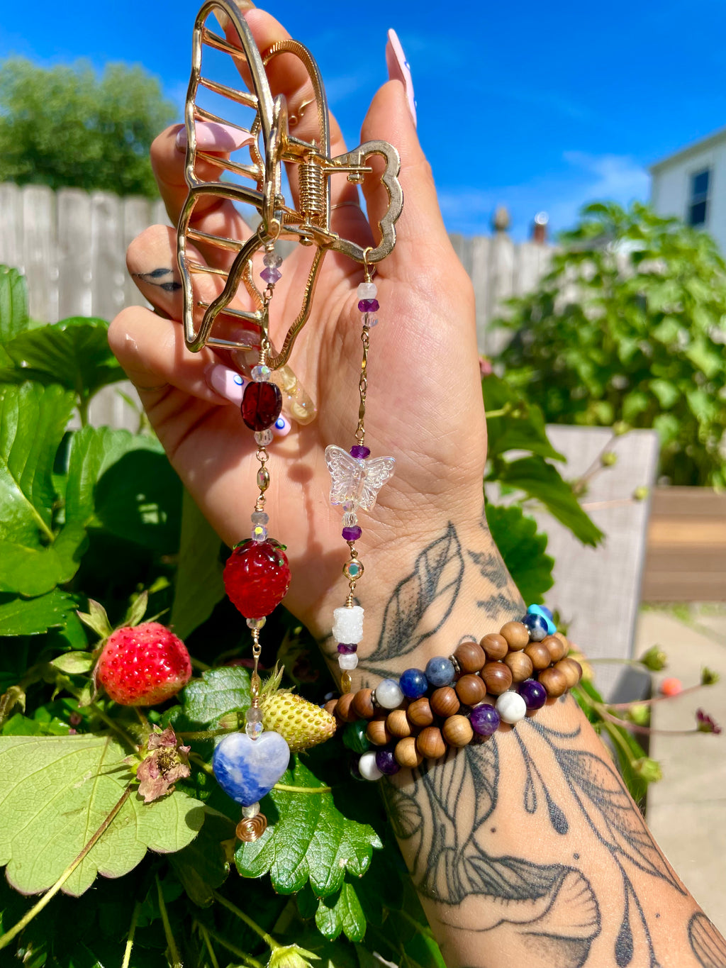 strawberry dreams butterfly clip