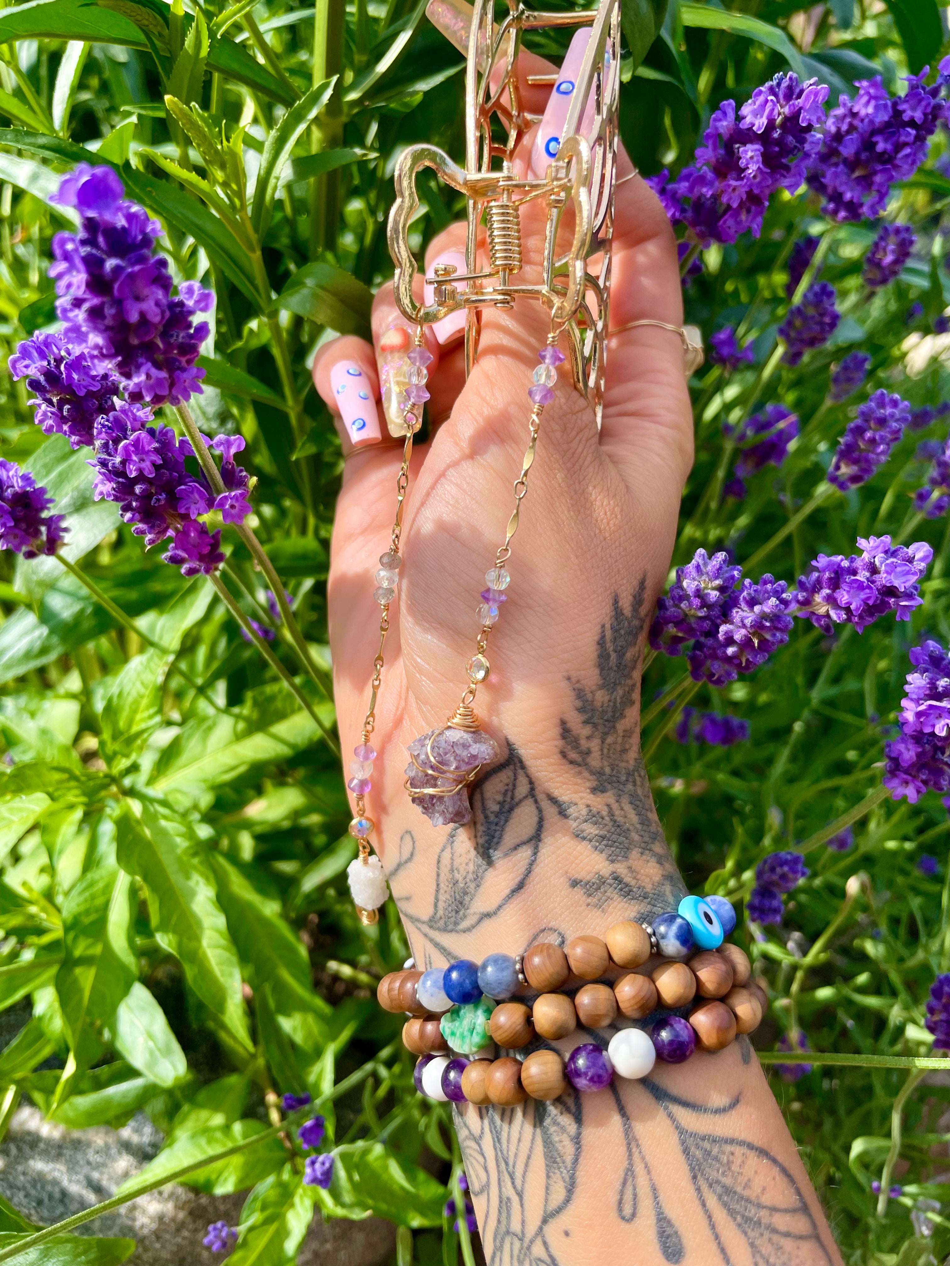 luna fairy butterfly clip