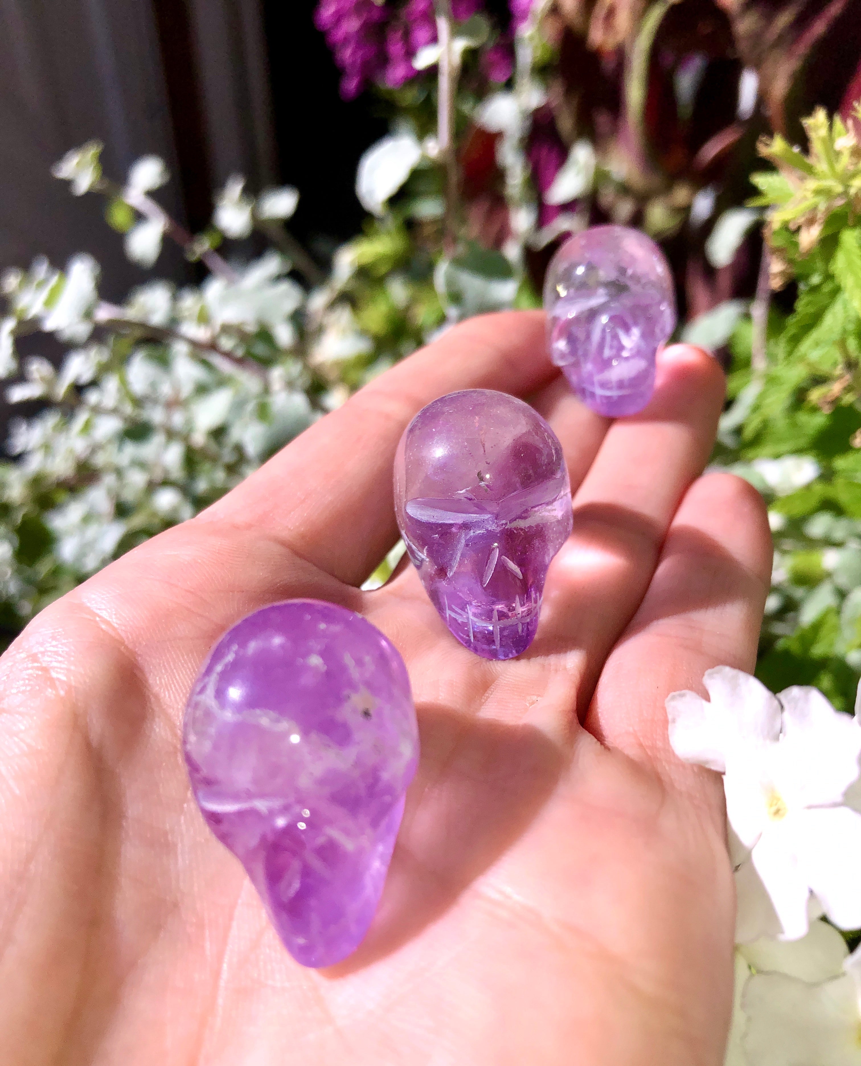 amethyst mini crystal skull