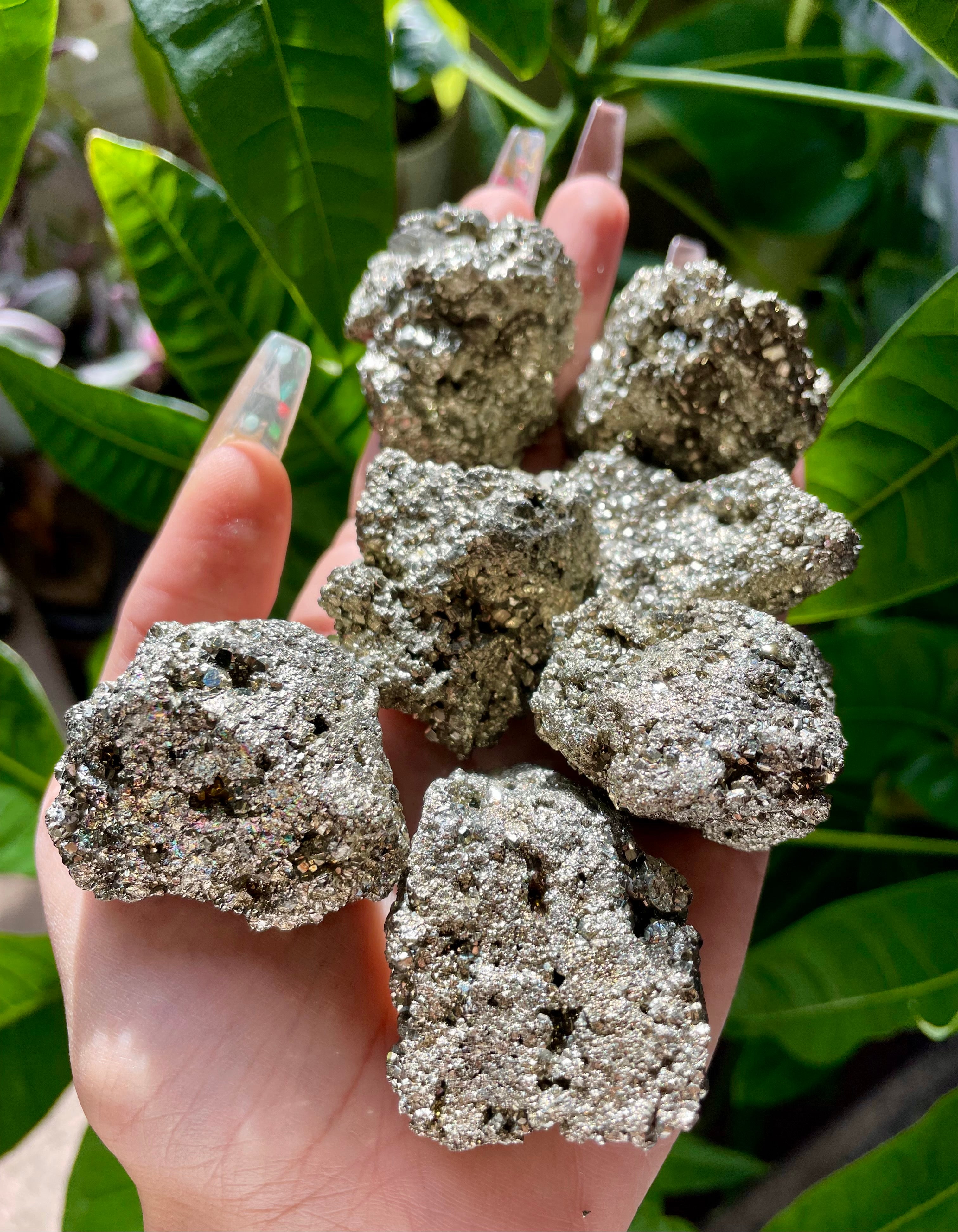 raw pyrite cluster