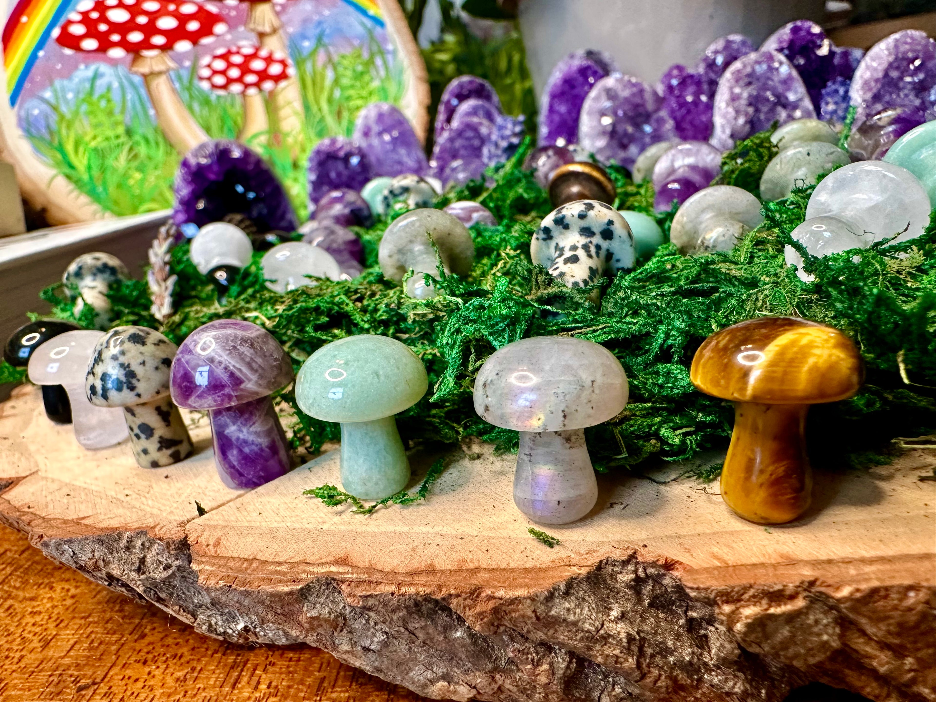 mini crystal mushroom