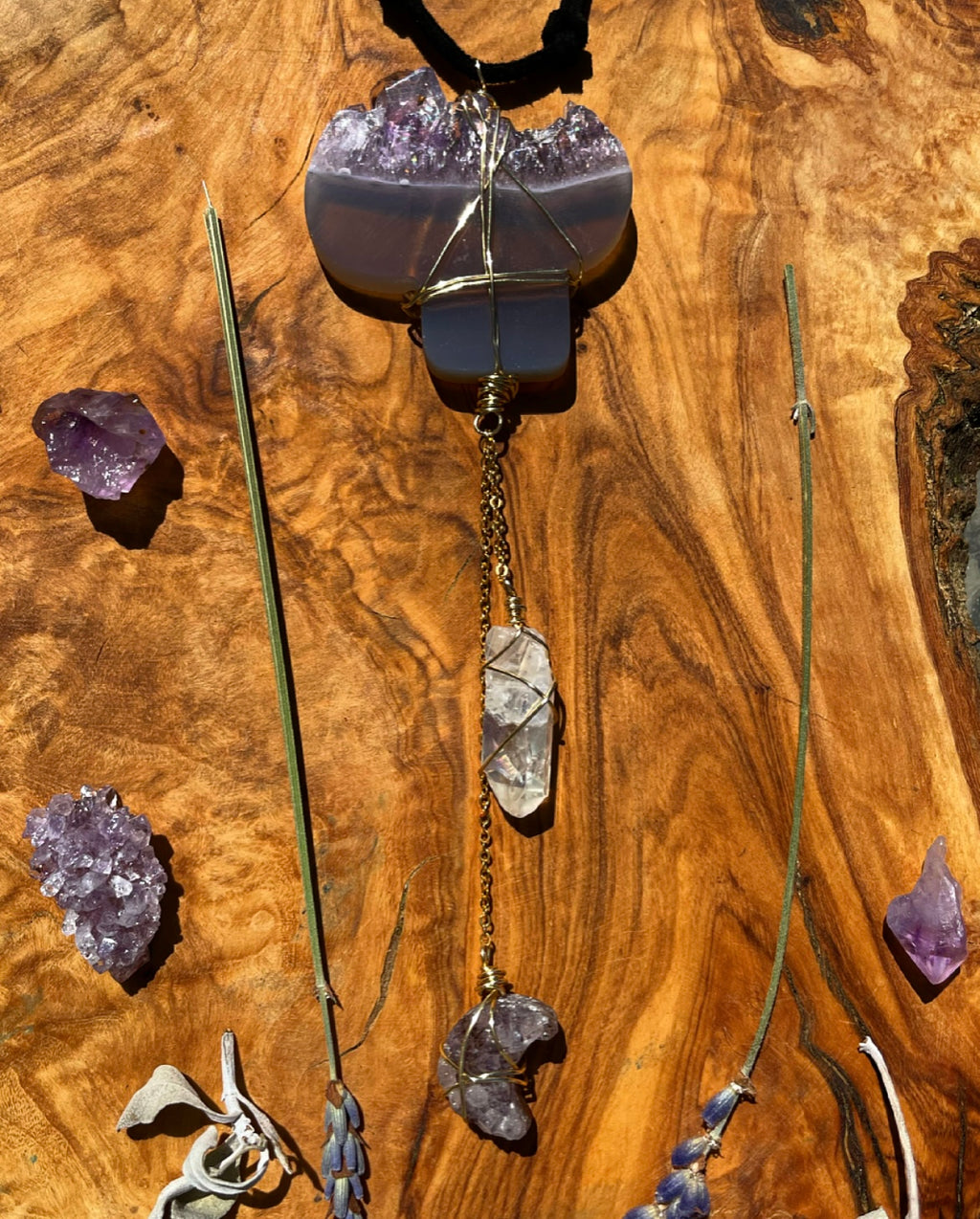 mushroom moon protection dangle