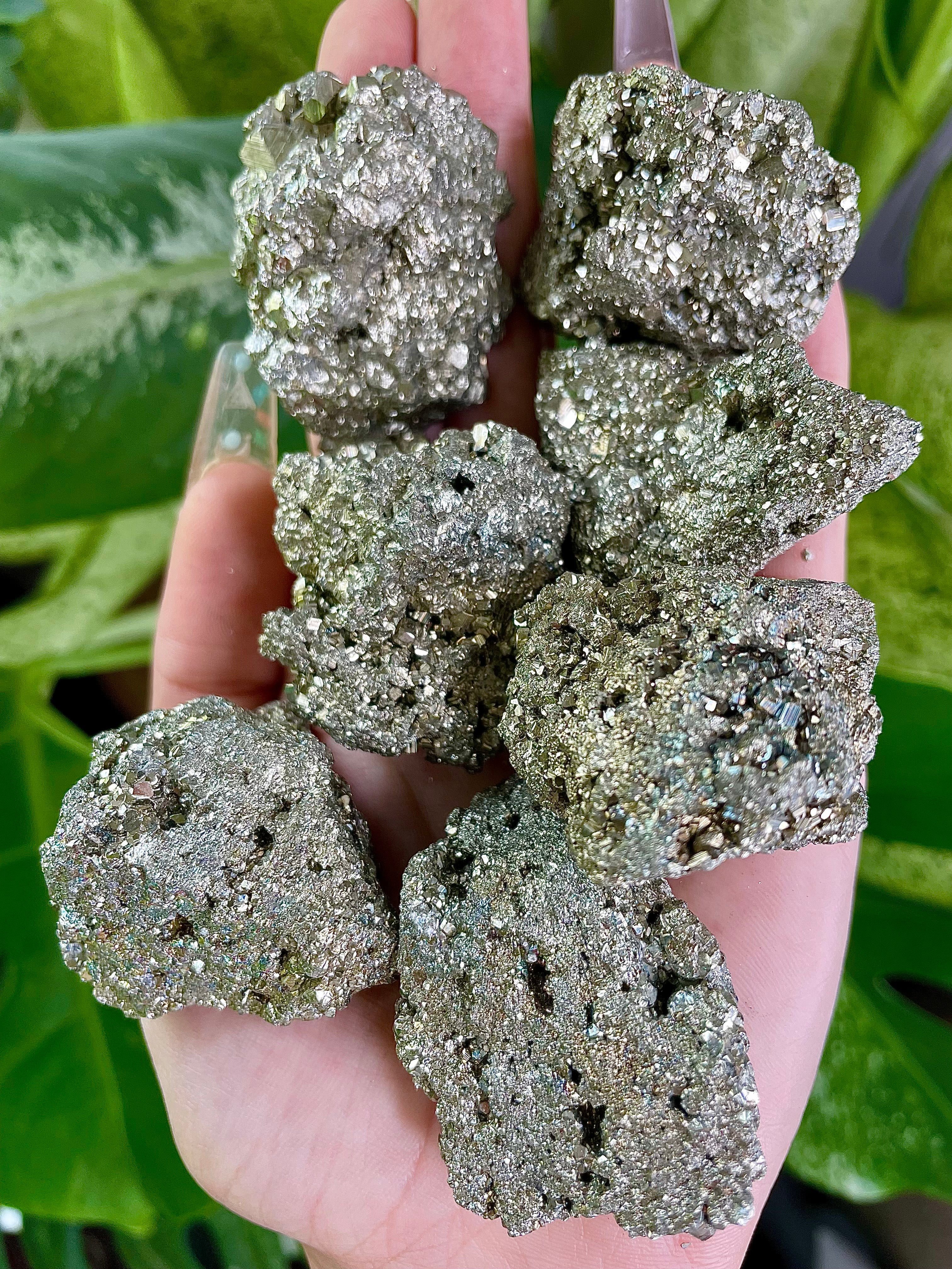 raw pyrite cluster