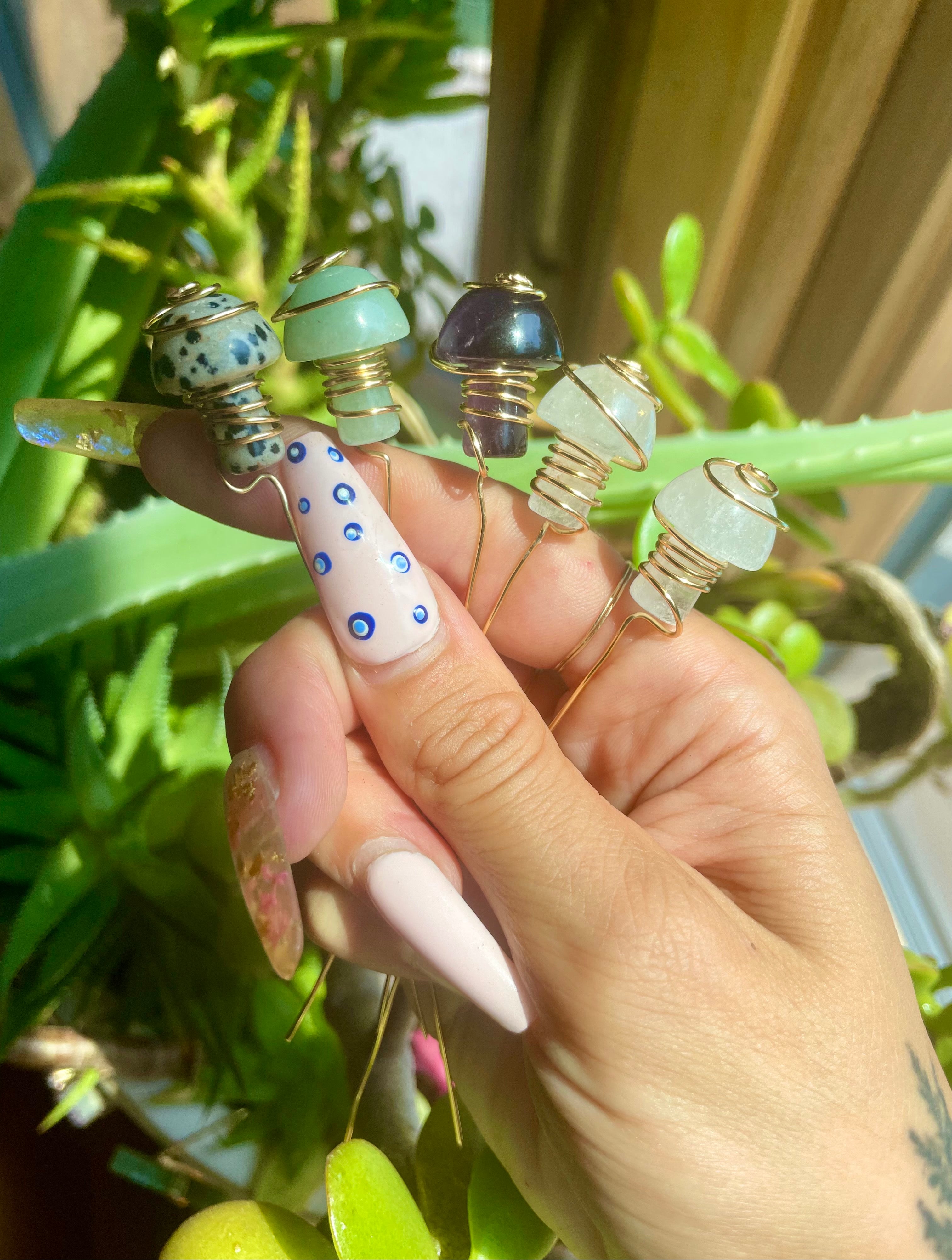 crystal plant poker stake