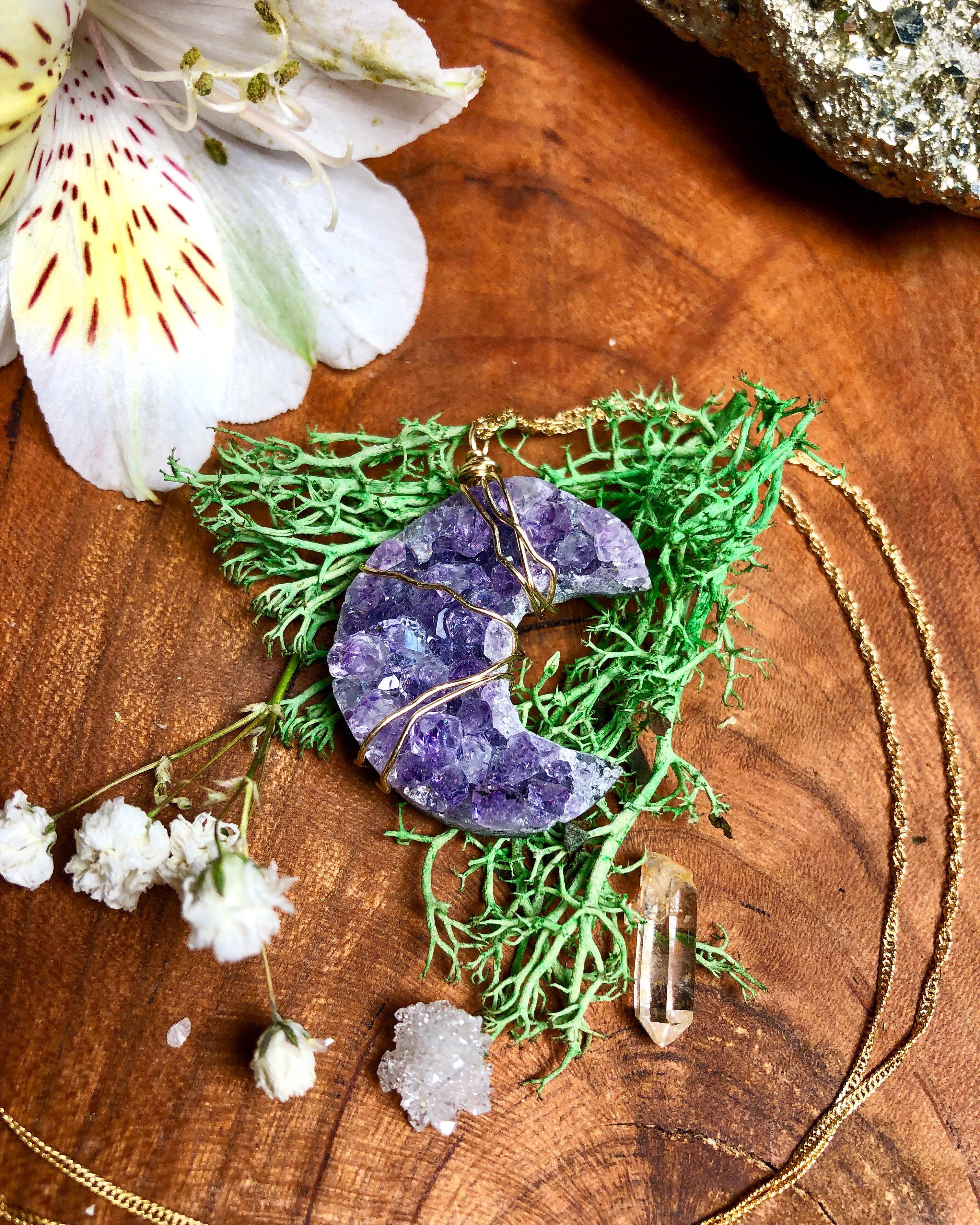 little luna amethyst necklace