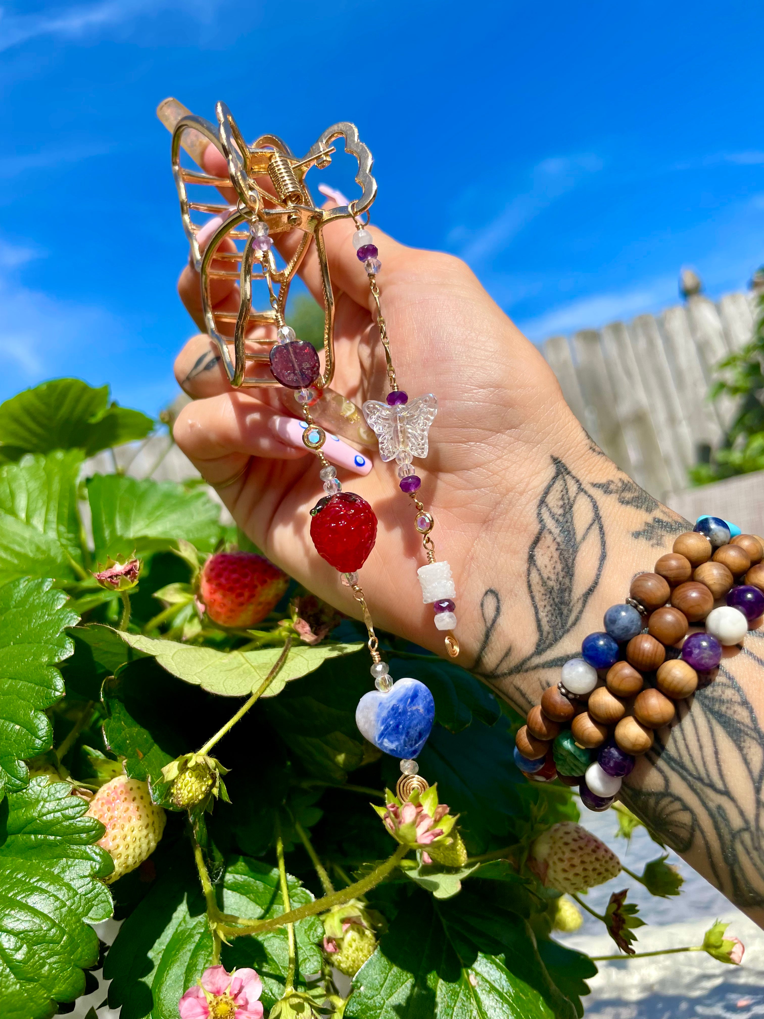 strawberry dreams butterfly clip