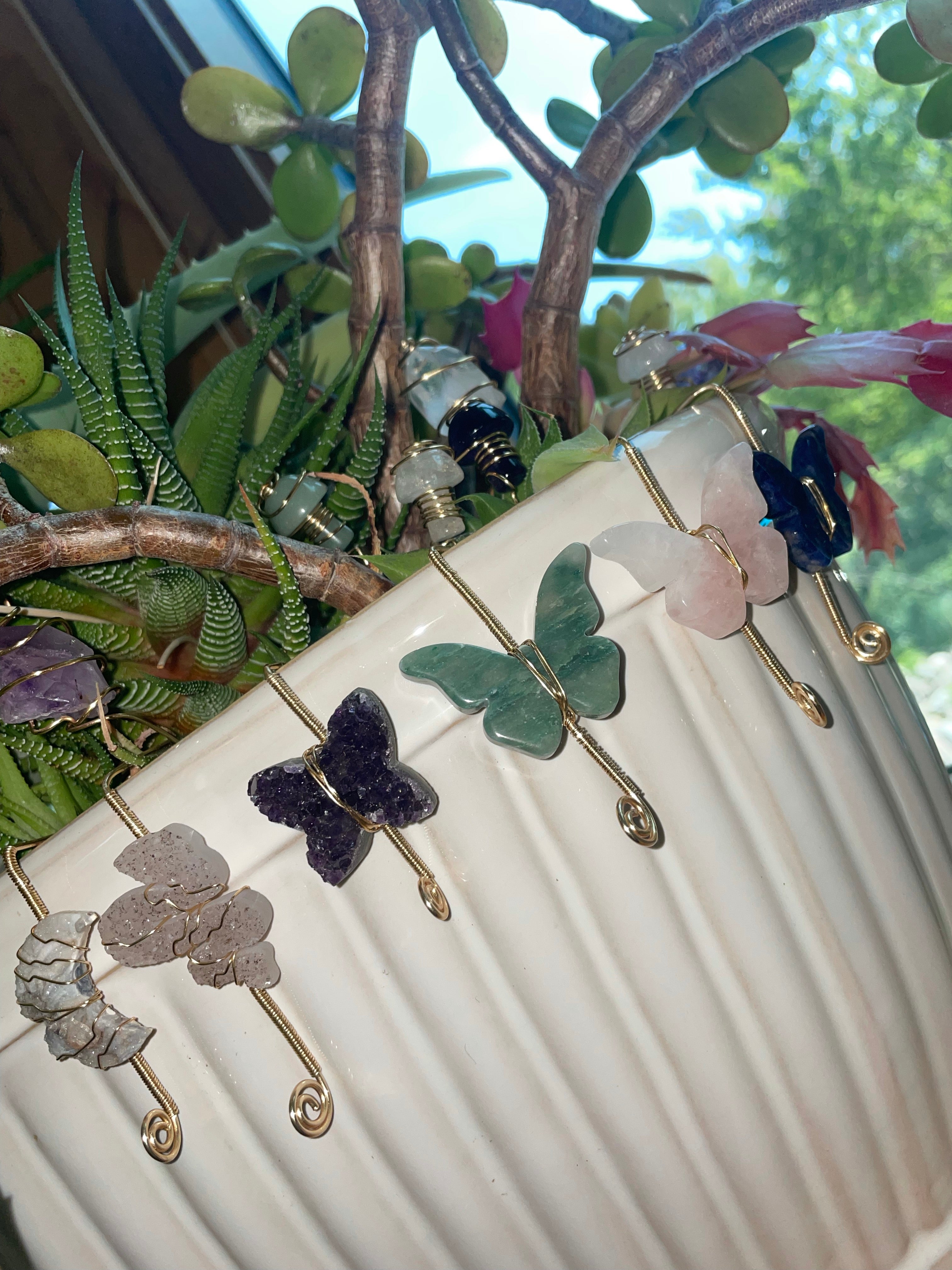 moon crystal pot hanger