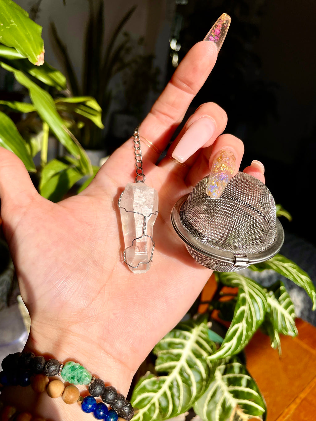 crystal tea infuser